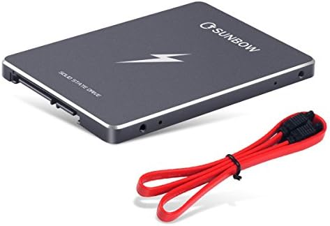 TCSunBow 60 Go 64 Go SSD 2,5 pouces SATAIII 6 Go / s Lecture interne 462 Mo / S écriture 70 Mo / S Solid State Drive avec câble de connexion sata3 pour ordinateur portable Tablet PC de bureau (X3 60