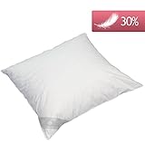 Luxusfeder Kissen Kopfkissen Daunen Federkissen 80x80 900g 70% Federn 30% Daunen, deutsches Qualitätsprodukt Luxusfeder Kissen Kopfkissen Daunen Federkissen 80x80 900g 70% Federn 30% Daunen, deutsches Qualitätsprodukt