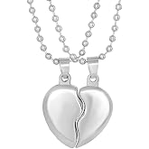 Ervio Trendy Pendant Necklace Collection for Men & Women | Eagle, Yin Yang, Hanuman, Broken Heart & Heart Charm Designs | Ste