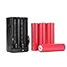 Produktbild 4 Stücke 18650 Lithium Wiederaufladbare Batterie + 1 Stücke Intelligentes Ladekabel, Siswong 6800mAH Li-ion 3.7V Batterie Für Taschenlampe Lampe Fackel