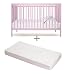 moKee Mini - Eco Friendly 120 x 60 cm Baby Space Saver Cot Bed + Aloe Vera MATTRESS included (Ivory Plum)