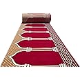Kabir Rugs Janamaz Rolls for Masjid (Mosque) Prayer Carpet Any Religious Houses & Gallery Runner Carpet 4 x 18 Feet Color Red