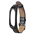 Produktbild Gaddrt Neues Business Leichtes Leder Smart Armbanduhr Armband Für Xiaomi Mi Band 2 Schwarz
