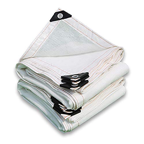 Preisvergleich Produktbild LIXIONG Sichtschutznetz Sonnensegel Draussen Verschlüsselung Isolationsnetz Abkühlen Anti-UV Feuchtigkeitsspendend, 23 Größen Anpassbar (Farbe : Weiß, größe : 2x2.5m)