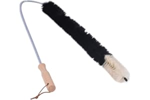 SAUBER MEISTER Brosse Radiateur en Poils de Chèvre Véritables 120cm | Brosse Flexible pour Nettoyer les Radiateurs