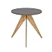 Produktbild now! Beistelltisch ø 45 cm, h 46,6 cm - grau