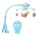 Produktbild Zerodis Baby Musik Mobile Kinderbett Hängendes Spielzeug mit Fernbedienung Pädagogisches Früherziehung Geschenk für Neugeboren Kleinkinder(Blau)