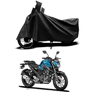 SEBONGO Yamaha FZ-25 Dustproof UV Protection Water Resistant Bike/Scooty Body Cover ( Black )