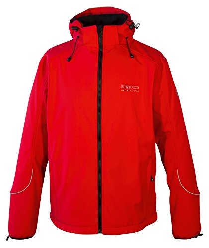 Deproc Active Herren Jacke Softshelljacke, Rot, M, 54324-160
