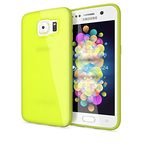 Samsung Galaxy S7 HÃ¼lle HandyhÃ¼lle von NALIA, Ultra-Slim TPU Silikon Jelly Case, DÃ¼nnes Cover Gummi SchutzhÃ¼lle Skin, Etui Handy-Tasche Backcover Bumper fÃ¼r Samsung S7 Smart-Phone - Neon GrÃ¼n Gelb
