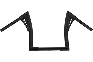 ‎QQMORA Motorrad Lenker 14in Rise Ape Hanger Lenker Edelstahl Universal f¨¹r FLST FXST XL Vintage Motorrad,Sitz und Zubeh?r