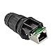 Price comparison product image Idealeben RJ45 CAT6 Panel Mount IP67 Waterproof Connector Shielded Thru Coupler Network IP Interface