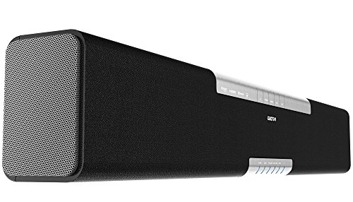 AZATOM Stealth Bar AZHD1 Is The Ultimate Soundbar And HiFi Speaker. 3 X HDMI Inputs Including 1.4 ARC 2.0 Compatible - Optical - Airplay - WiFi - Bluetooth - Dolby Digital Surround - 150 Watts - 2 Built-In Subwoofers. Azatom Multiroom App Supported - Stream Music Wirelessly - Including Apple Music, Spotify And Deezer. Table Or Wall-Mounted. 4K 3D TV Ready - British Design And Engineering. (Certified Refurbished)