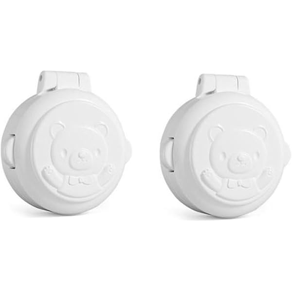 Cache-Bouton Sécurité Enfant - 2 Pièces - Pour Appareils Électroménagers