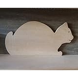 Planche à découper en forme de chat en bois de hêtre, entièrement fabriqué à la main en France