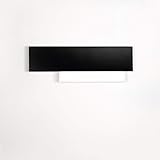 G.E.A. Luce Applique Ge-doha Ap 15w Led 1270lm 3000°k Nero Alluminio Metacrilato Lampada Parete Moderna Interno