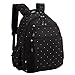 LCY Perfect Pockets Backpack Baby Changing Bag Black Dots
