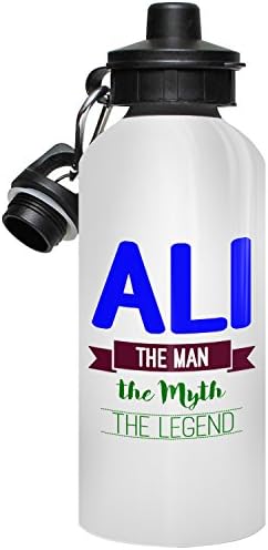 Ali Water Bottle, Personalised Gift, The Man the Myth The Legend - Blue 2