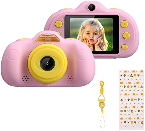 Excelvan Kids Camera HD Waterproof Video Digital Camera for Kids 2 Inch Camcorders with LCD Display Birthday Gifts for Girls/Boys Pink