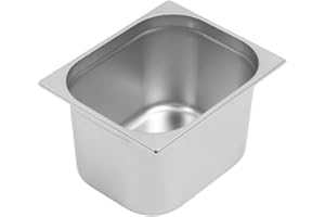 DYNASTEEL Bac Gastro GN 1/2 Inox - Profondeur 200 mm - 12,5 L