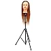 Neverland Beauty Adjustable Stainless Steel Tripod Stand Mannequin Holder for Training Head (with Bag) 78-133cm