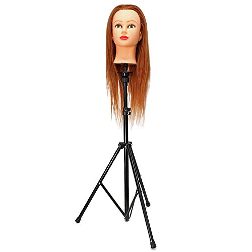 Neverland Beauty Adjustable Stainless Steel Tripod Stand Mannequin Holder for Training Head (with Bag) 78-133cm