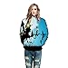 Produktbild Elecenty Kürbis Gedruckt Hoodies,Halloween Kapuzenpullis Frauen Reizvolle Lose Pullover Mit Kapuze Kapuzenshirt Hoody Oberteile Sweatshirts Kapuzenpullover Blusenshirt