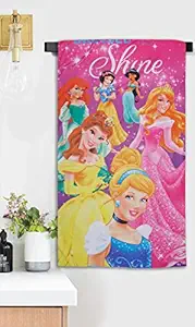 Sassoon Disney (Official Merchandise) Princess Shine Microfiber Printed Bath Towel for Kids Boy/Girls - Size Large
