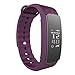 Produktbild Corelink Herzfrequenzsensor Smart Armband Wasserdicht IP67 OLED Touchscreen Armband Fitness Tracker Schrittzähler für Android iOS, violett
