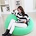 Produktbild HiXB Indoor & Outdoor Single beflockt aufblasbar Air Blow Up Pod Camping Gaming Festival Sonnenliege Sofa Stuhl Sitz(105X105X65CM),Green
