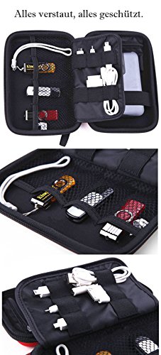 FunYoung Aufbewahrungstasche Organizer für USB Sticks SD Speicherkarte Schutzhülle Farbwahl (Blau) - 8