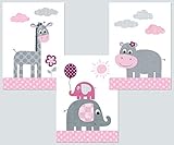 ✔ TRENDFARBEN mint, rosa, blau, bunt - die perfekte Babyzimmer Dekoration und ein schönes Geschenk zur Geburt, Baby-Party, zum Kindergeburtstag oder zur Taufe.