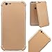 Produktbild CE-Link für iPhone 6 / iPhone 6s Hülle Vollschutz Schale Ultradünne Etui Weich Silikon Schutzhülle Handyhülle Anti-Scratch TPU Backcover + Ultra Weiche Plastik PC Front Full Body Protective Case Clear Cover Silicone Bumper - Gold + 1 x Panzerglas