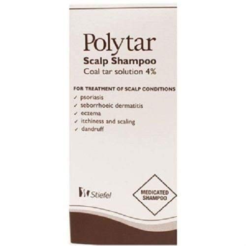 THREE PACKS of Polytar Scalp Shampoo 150ml