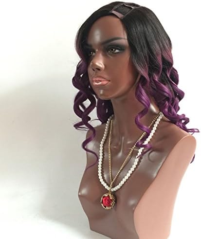 DSY Beauty Wigs T1B/Purple Wet and Wavy NaturalLoose Wave Curly Ombre Brazilian Virgin Human Half Hair Human Lace Wig Human Hair