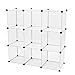 Price comparison product image Modular shelving closet storage organizing 9 plastic cube 35x35cm white