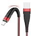 Produktbild FLOVEME USB C Kabel, Typ C Kabel Ladekabel Nylon Geflochten Kompatibel für Samsung GalaxyS9/S8+ Note 8,Nexus 6,Sony Xperia XZ,Google Pixel,Huawei P10 P9 One Plus, 2M - Rot