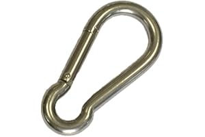 SUNLOAD Feuerwehr-Karabiner Edelstahl rostfrei Karabinerhaken 5 Stück (10 x 100)