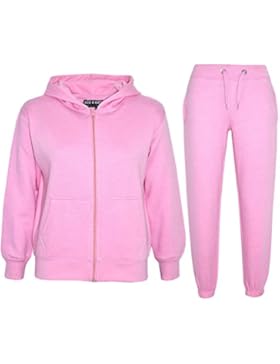 A2Z 4 Kids® Kinder Mädchen Jungen einfarbig Trainingsanzug Kapuzenpullover Hosen Jogginganzug Jogginghose Neu...