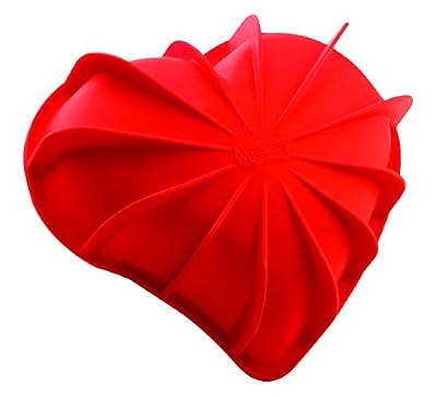 Silikomart SFT 211 Moule à Cœur Rouge 205 x 186 h 54mm