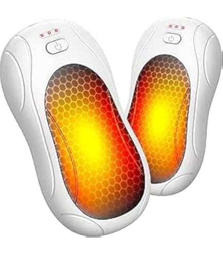 Lepwings Scaldamani Ricaricabili USB C - Confezione Da 2, 3000 MAh Ciascuno, 3 Livelli Di Calore (fino A 55°C), 20 Ore Di Autonomia, Per Sci E Campeggio, Verde