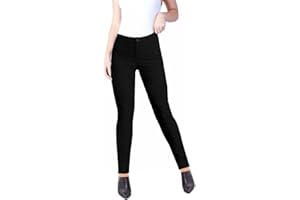 femiss Girls Skinny Black School Trousers Women's Navy Grey Office Ladies Slim fit Work Trouser