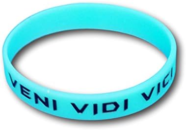 Set of 3&nbsp;teal blue wristband, armband with phrases to choose, silicone bracelet pink, glow in the dark, by Ekna