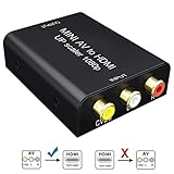 Hinweis: Bitte schließen Sie ein Netzteil an diesen AV zu HDMI Konverter an, damit es einwandfrei funktioniert. (Netzteil nicht im Lieferumfang enthalten, nur ein USB-Netzkabel).