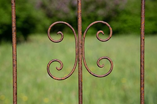 Steckzaun Höhe: 195cm Rost Breite: 80cm Rankhilfe Rankgerüst Rankgitter Metall - 7