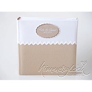 Fotoalbum Hochzeit Pünktchen beige