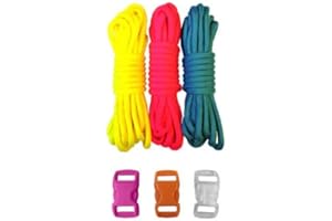 PARACORD PLANET Kit de Bricolage en paracorde de Type III avec Boucles de 250 kg