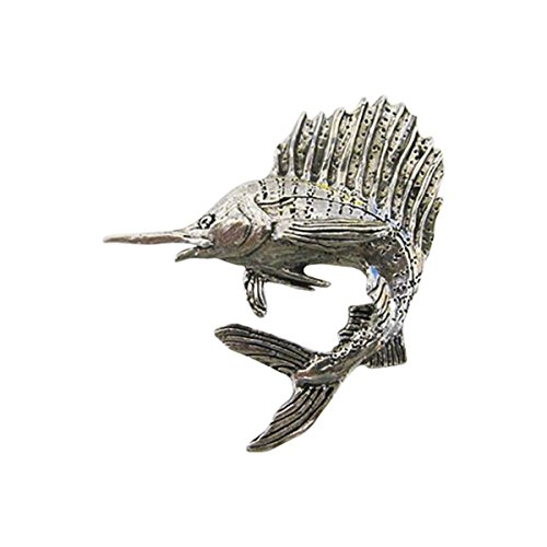 Preisvergleich Produktbild Pewter ~ Premium Sailfish, pin-spilla-Kragen, S003PR