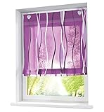 Lieferung: 1er-Pack Raffrollo mit farbigen Wellen Druck