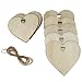 Produktbild 10x Holz Liebe Herz Weihnachtsanhänger Baumbehang Christbaumschmuck